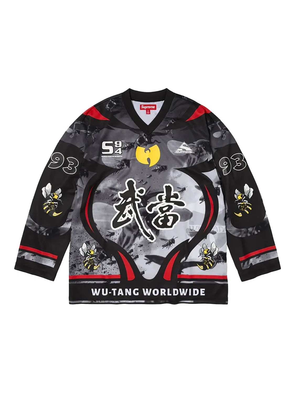 Футболка с длинным рукавом Wu-Tang Clan Supreme, серый