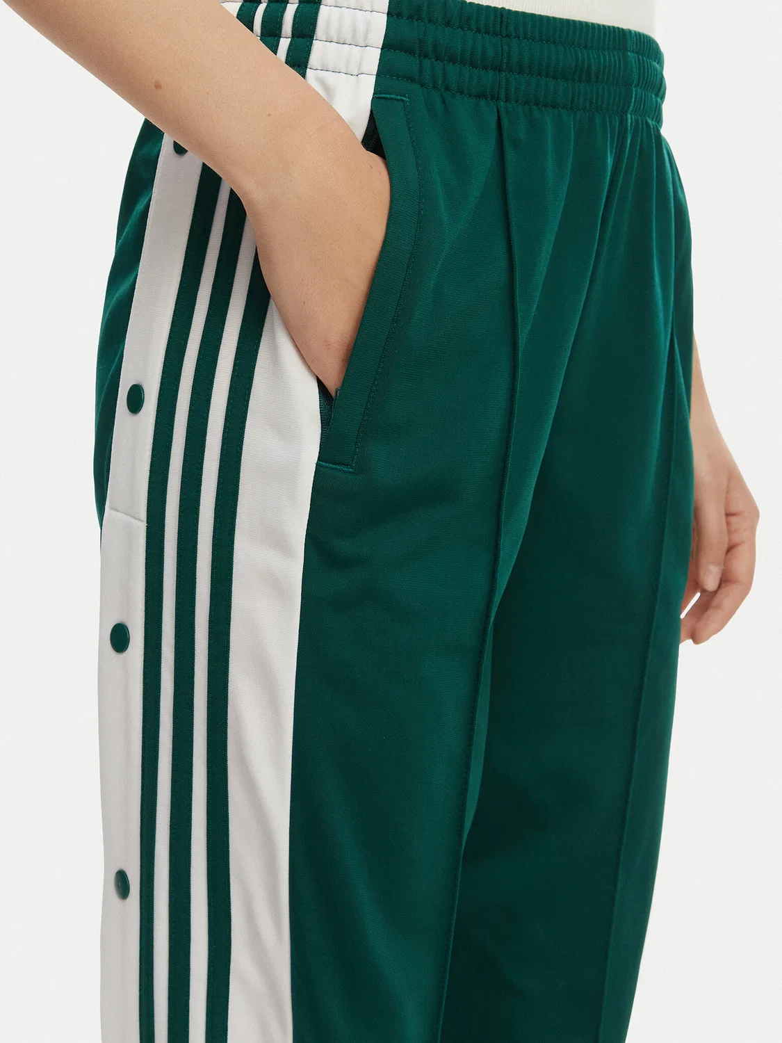 Женские спортивные брюки свободного кроя Adibreak Adidas, зеленый — фото 4