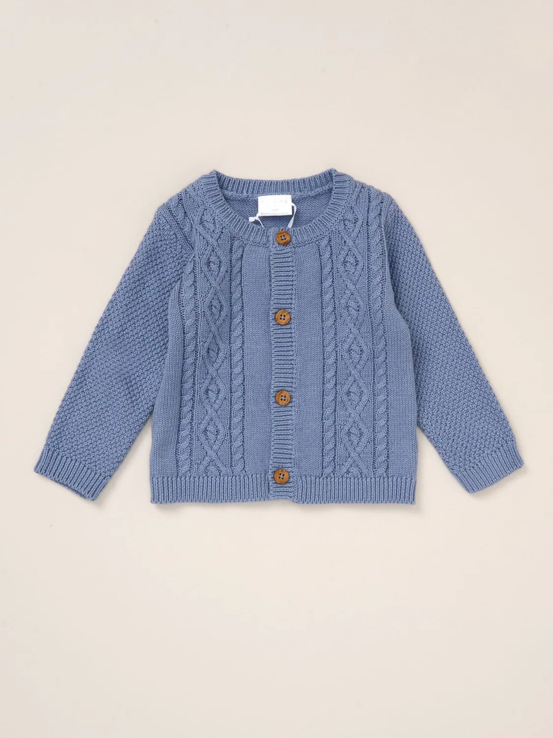 Комплект из кардигана и брюк True Knit Rock-A-Bye Baby Boutique, синий — фото 3
