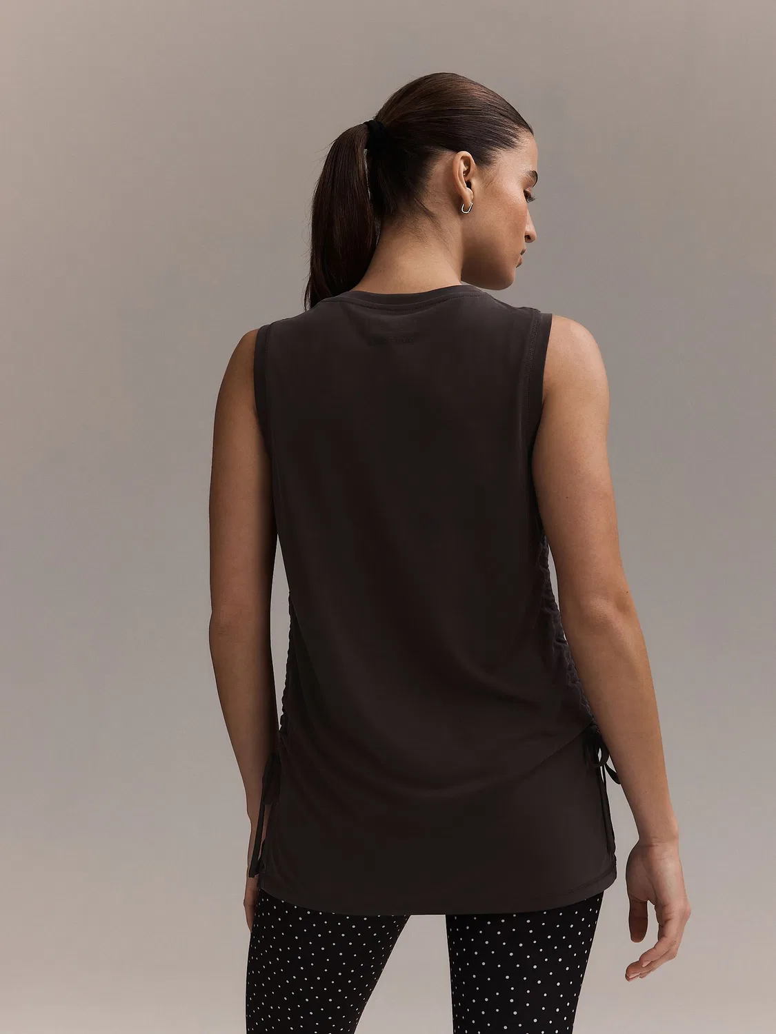 Топ Active Lightweight Modal Ruched Side Tank Vest Next, шоколадный — фото 4