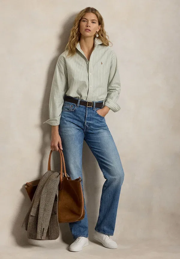 Рубашка хлопковая Polo Ralph Lauren, розовый — фото 2