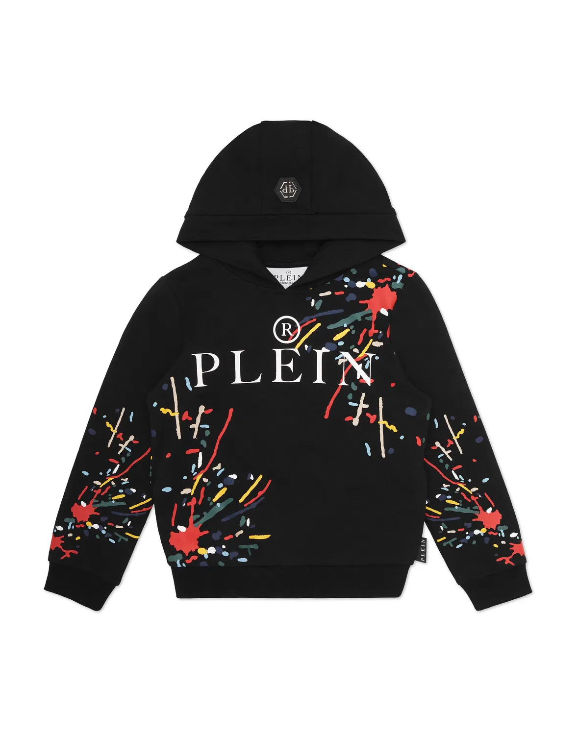Детское худи с принтом PHILIPP PLEIN, черный
