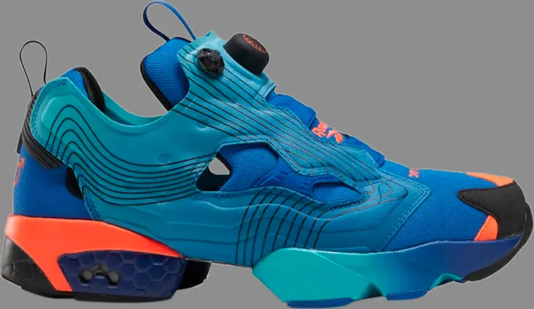 

Кроссовки chromat x instapump fury og 'vector blue' Reebok, синий