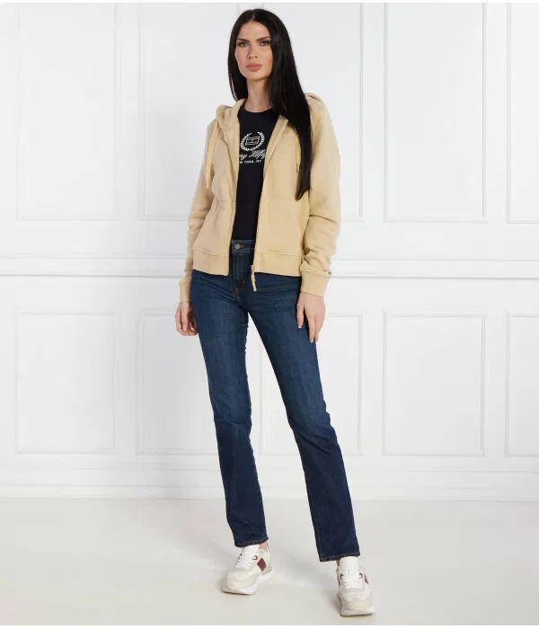 Женское худи Regular Fit 1985 Reg Mini Corp Tommy Hilfiger, бежевый — фото 2