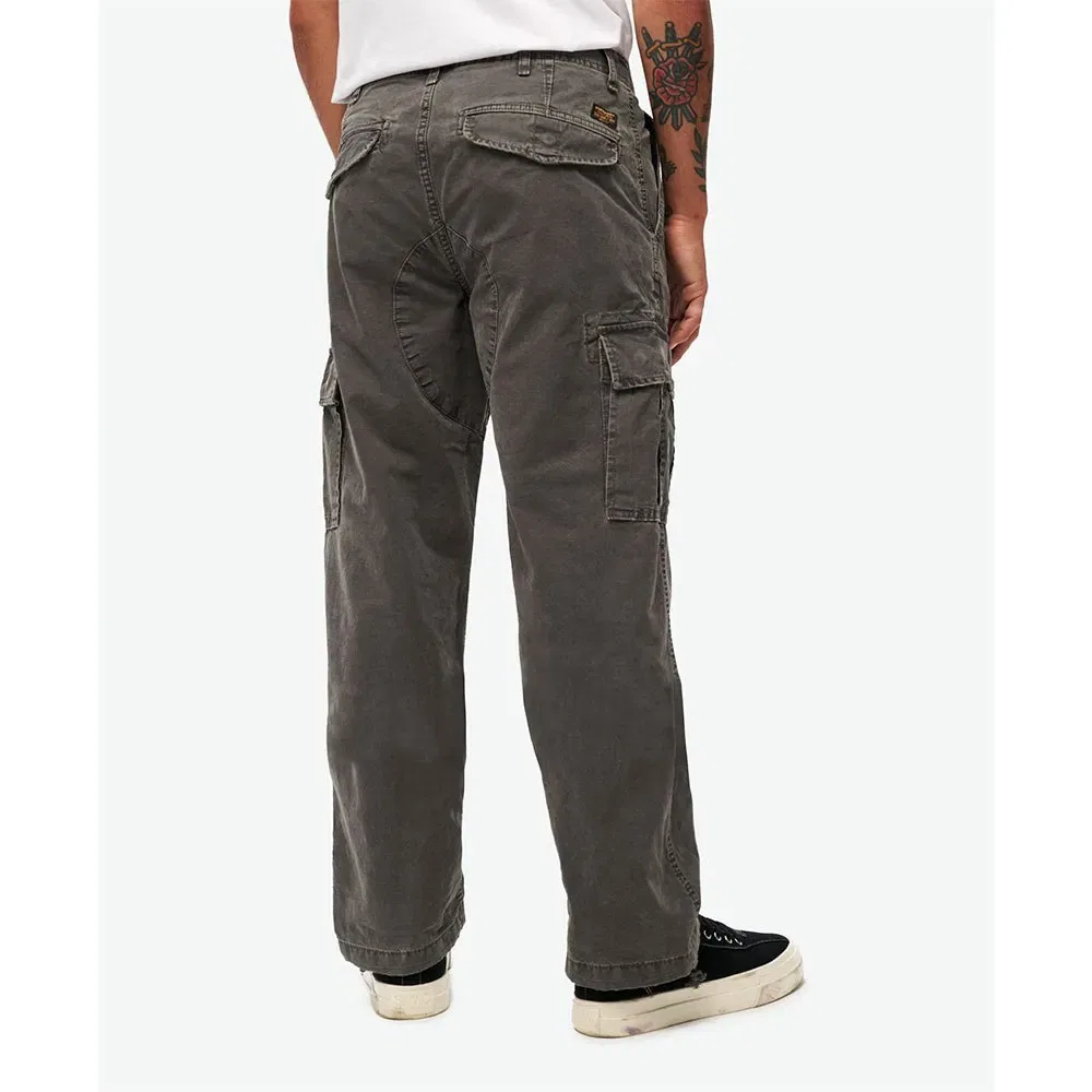Мужские свободные брюки-карго из органического хлопка Superdry, Grey — фото 2