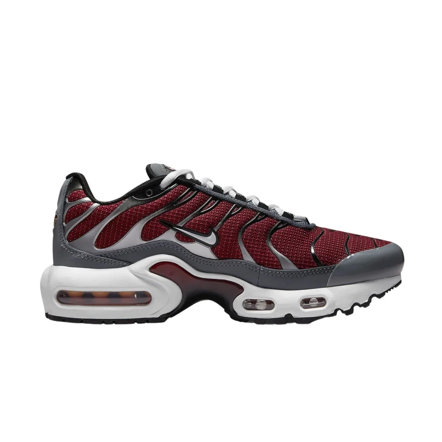 Детские кроссовки для мальчиков с сетчатым верхом NIKE Air Max Plus GS NIKE, Team Red White Black Cool Grey 602 — фото 2