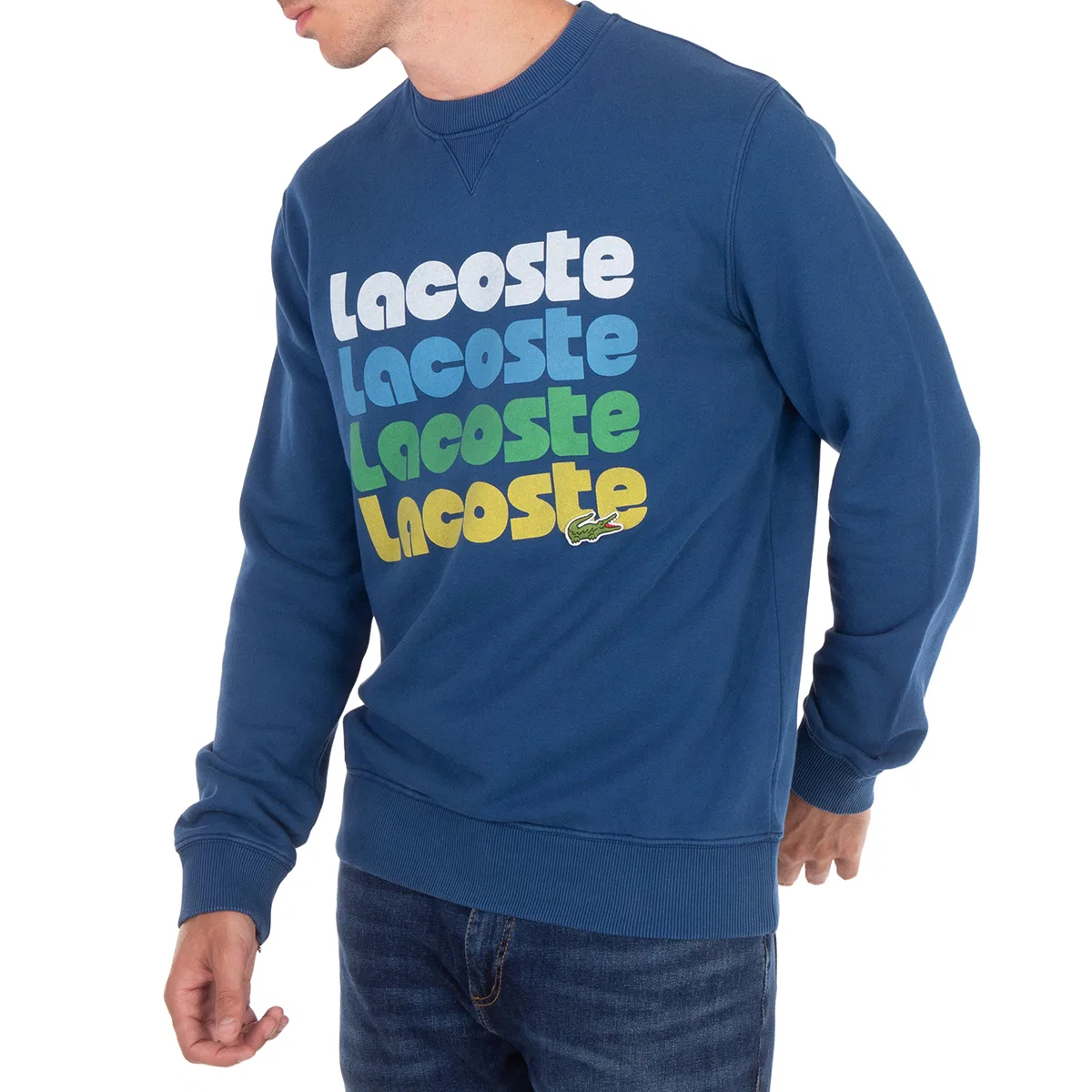 Свитшот с длинным рукавом Long Sleeves Pull Over Sweater Lacoste, Blue — фото 2