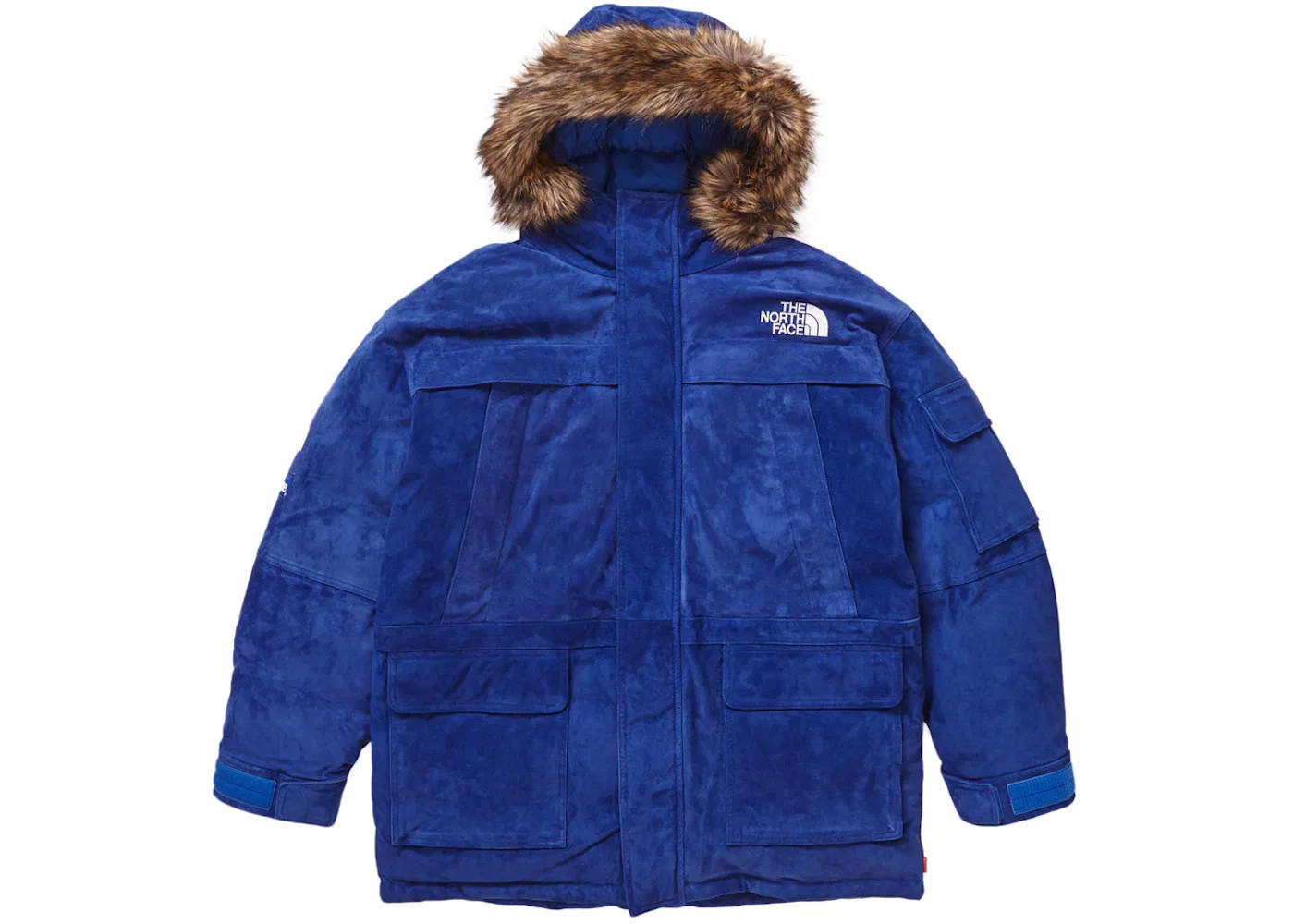 Мужская куртка-парка с утеплителем из пуха Supreme The North Face Suede 600-Fill Down Parka, Blue