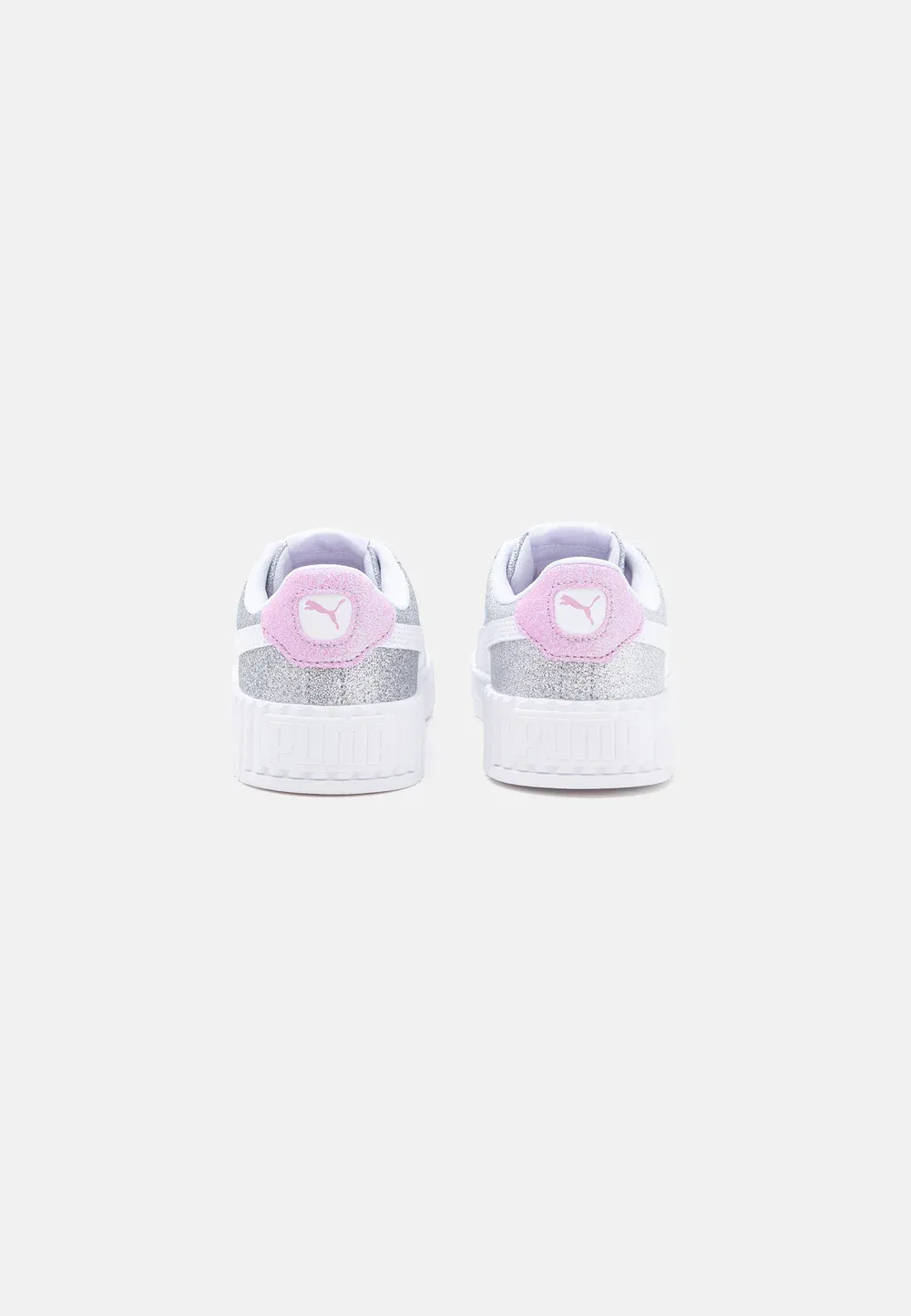 Кроссовки Carina 3.0 glitz jr унисекс Puma, Silver-Coloured/White — фото 3