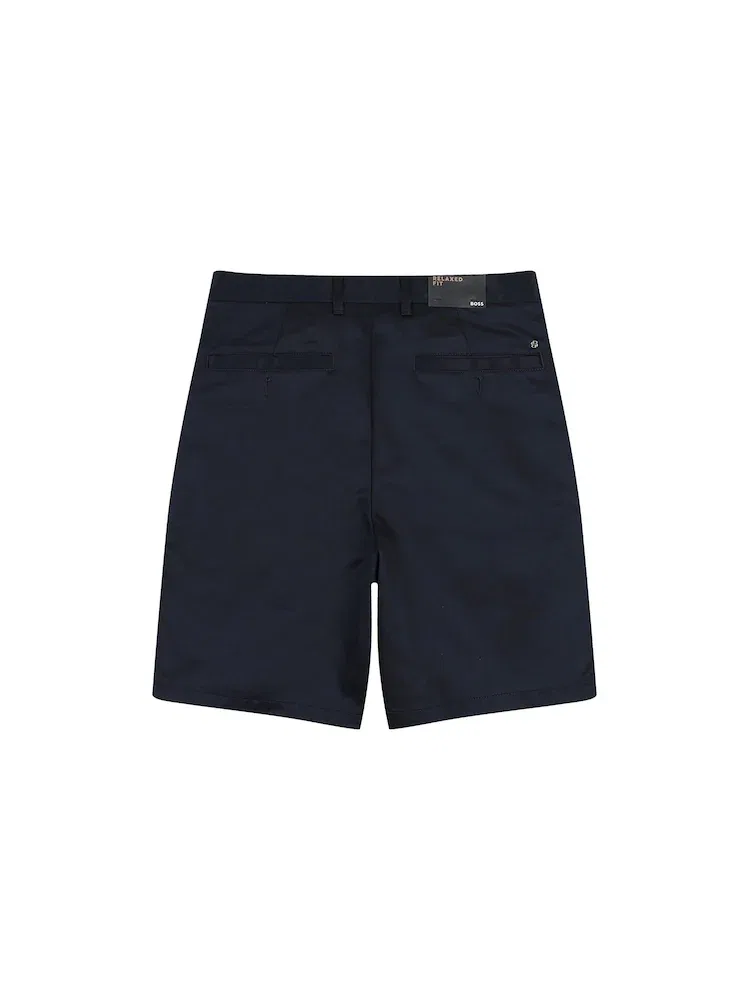 Шорты хлопковые Relaxed Fit BOSS, Navy — фото 3