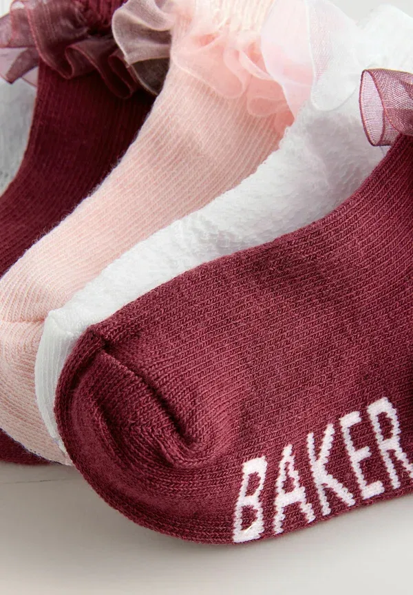 Детские носки Baker By Ted Baker, розовый/бордовый/кремовый — фото 2