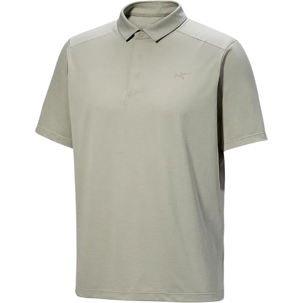 Мужское поло с коротким рукавом Arcteryx CORMAC, Stone Gray Green Gray/Habitat Heather
