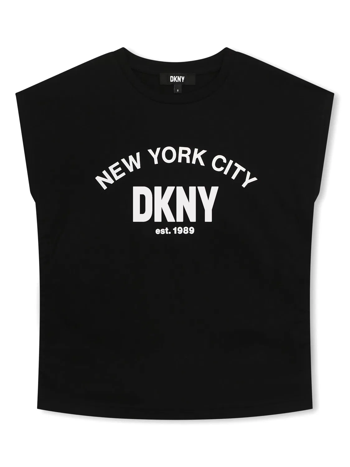 Футболка с логотипом и круглым вырезом DKNY, черный