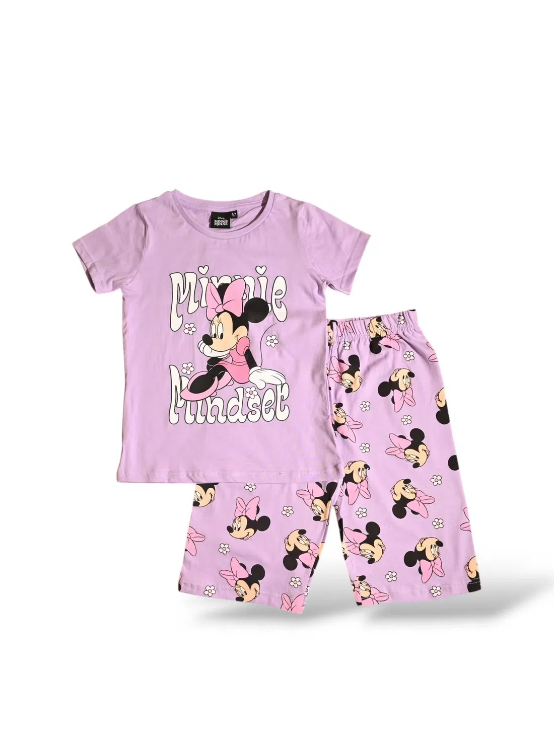 Комплект шорт с принтом Minnie Mouse, фиолетовый