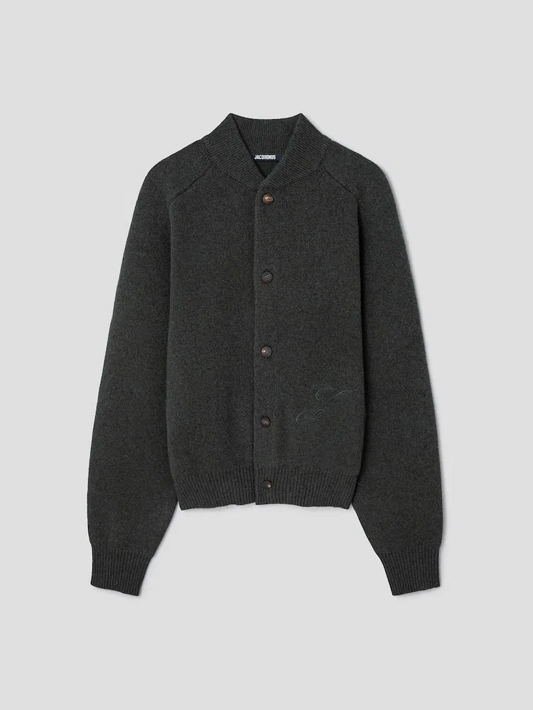 Кардиган оверсайз Pallone JACQUEMUS, Dark Khaki