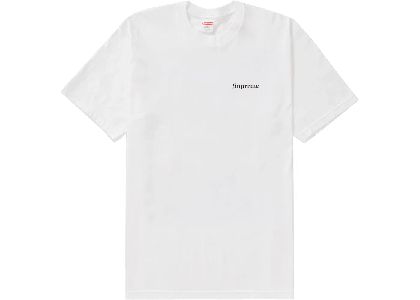 Мужская футболка с принтом Big Heat Supreme, White