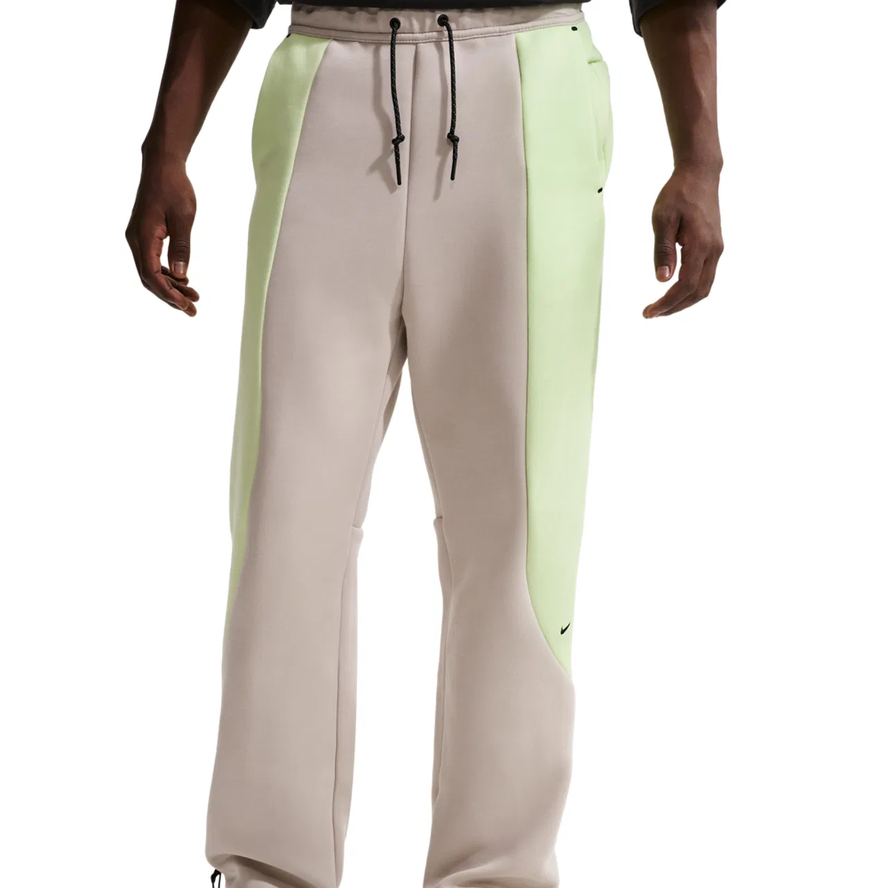 Мужские брюки Tech Fleece Pro Cb Open Hem Nike, серый/зеленый — фото 3