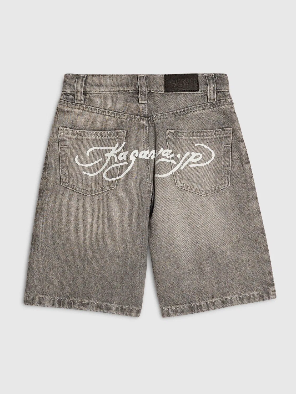 Шорты джинсовые River Island Grey, серые — фото 4