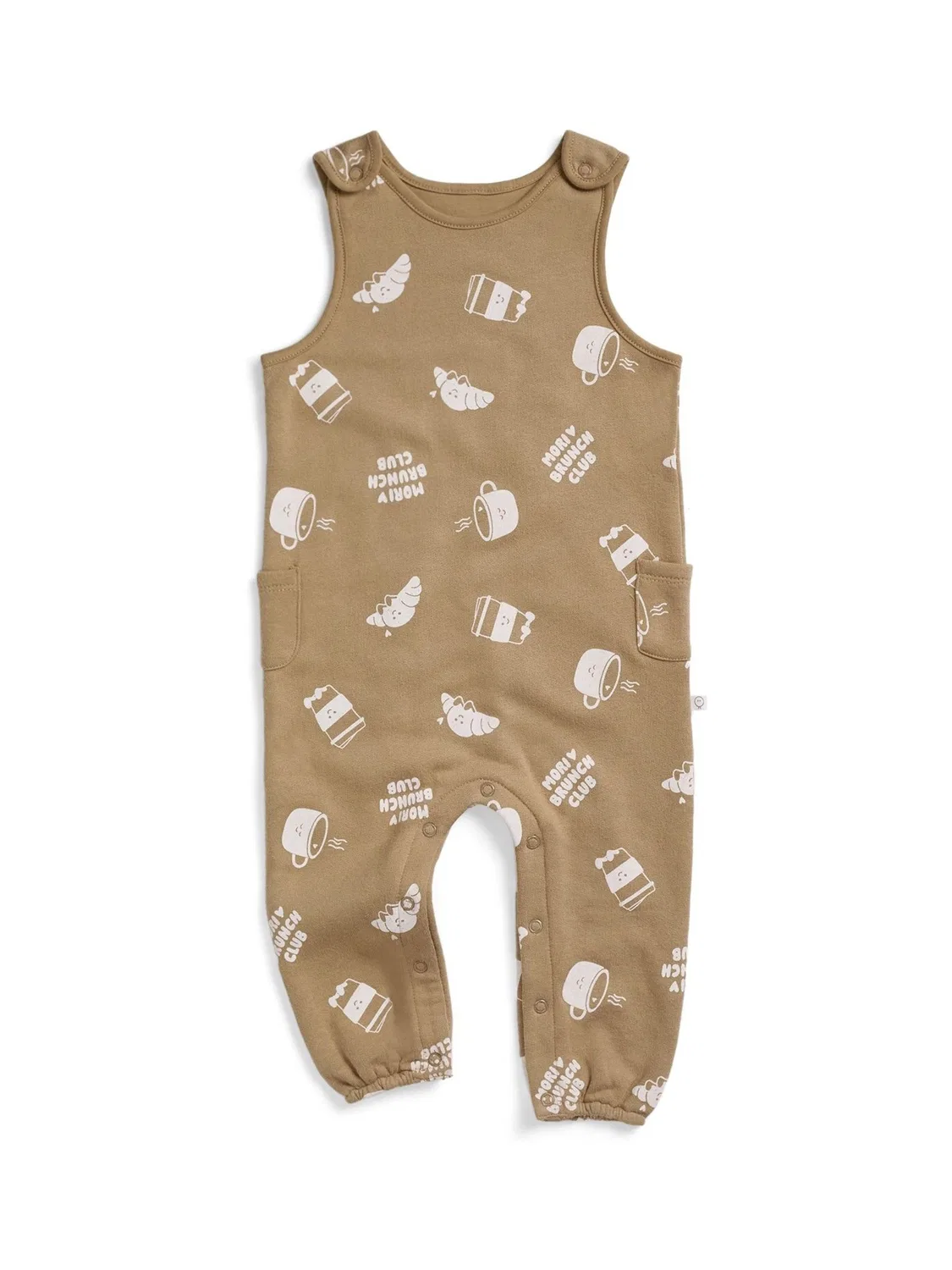 Комбинезон Oversized Dungarees, модель Brunch Club Mori, кремовый — фото 2