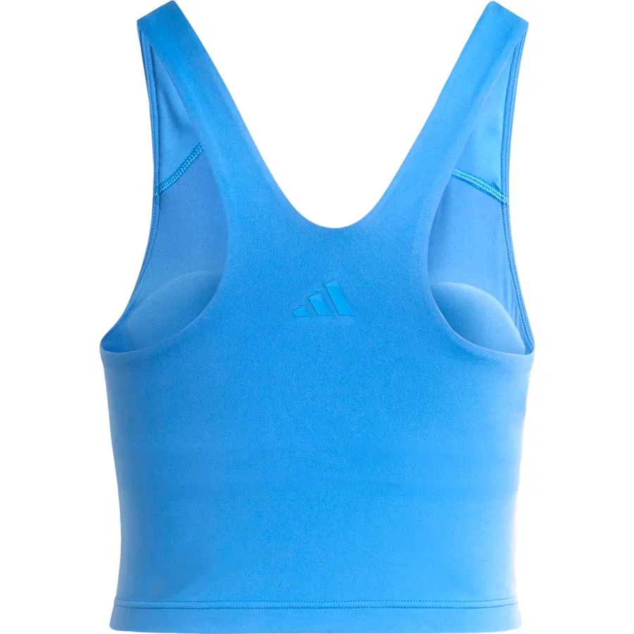 Спортивный топ-бра с средним уровнем поддержки All Me Medium Support Bra Tank Top adidas, Черный — фото 4