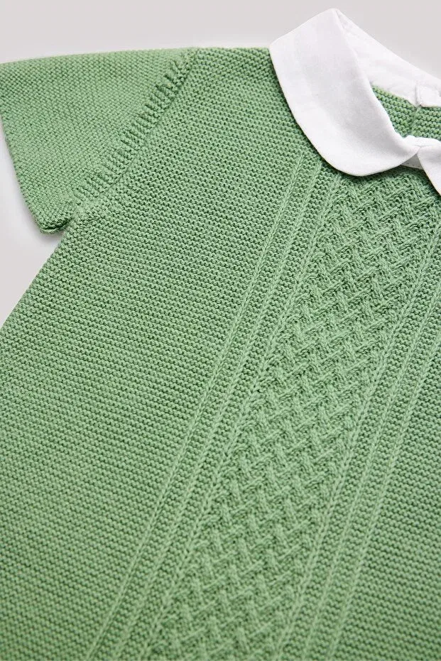 Детский комбинезон для мальчиков хлопковый Layette, Green — фото 3