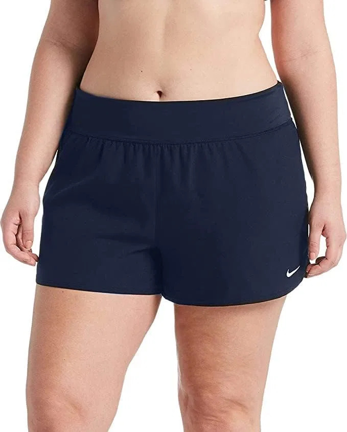 Женские шорты для плавания с водонепроницаемой технологией Nike, Midnight Navy