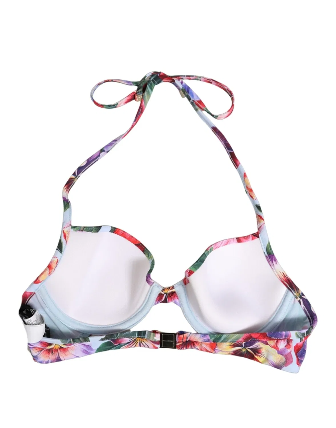 Женский топ бикини с цветочным принтом Bikini Top Dolce & Gabbana, Multicolor — фото 4