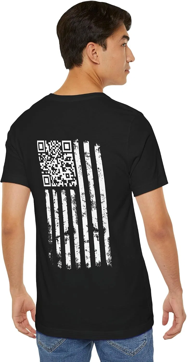 Футболка с QR-кодом Bella Canvas 3001, Black — фото 4