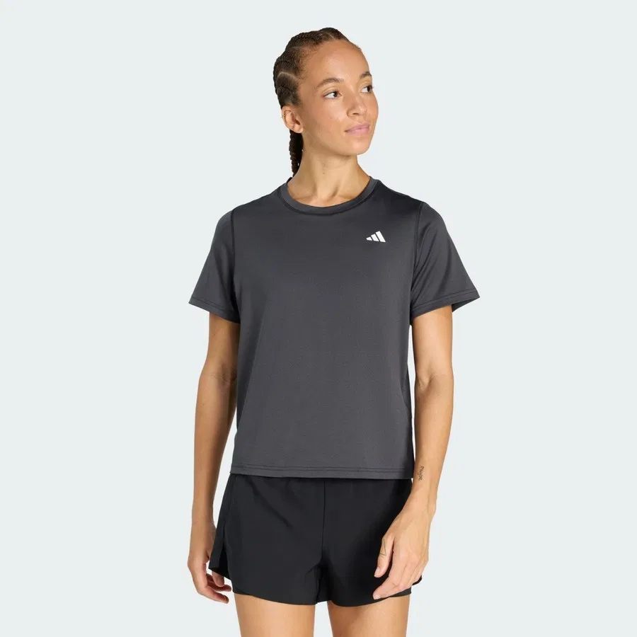 Футболка с круглым вырезом Performance Workout Essentials, adidas, Черный
