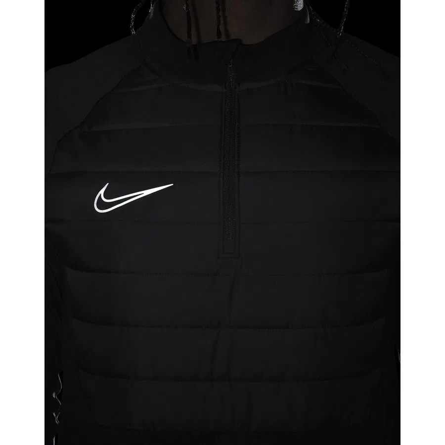 Мужской свитшот с длинным рукавом Nike Therma Academy Winter Warrior, Черный — фото 4