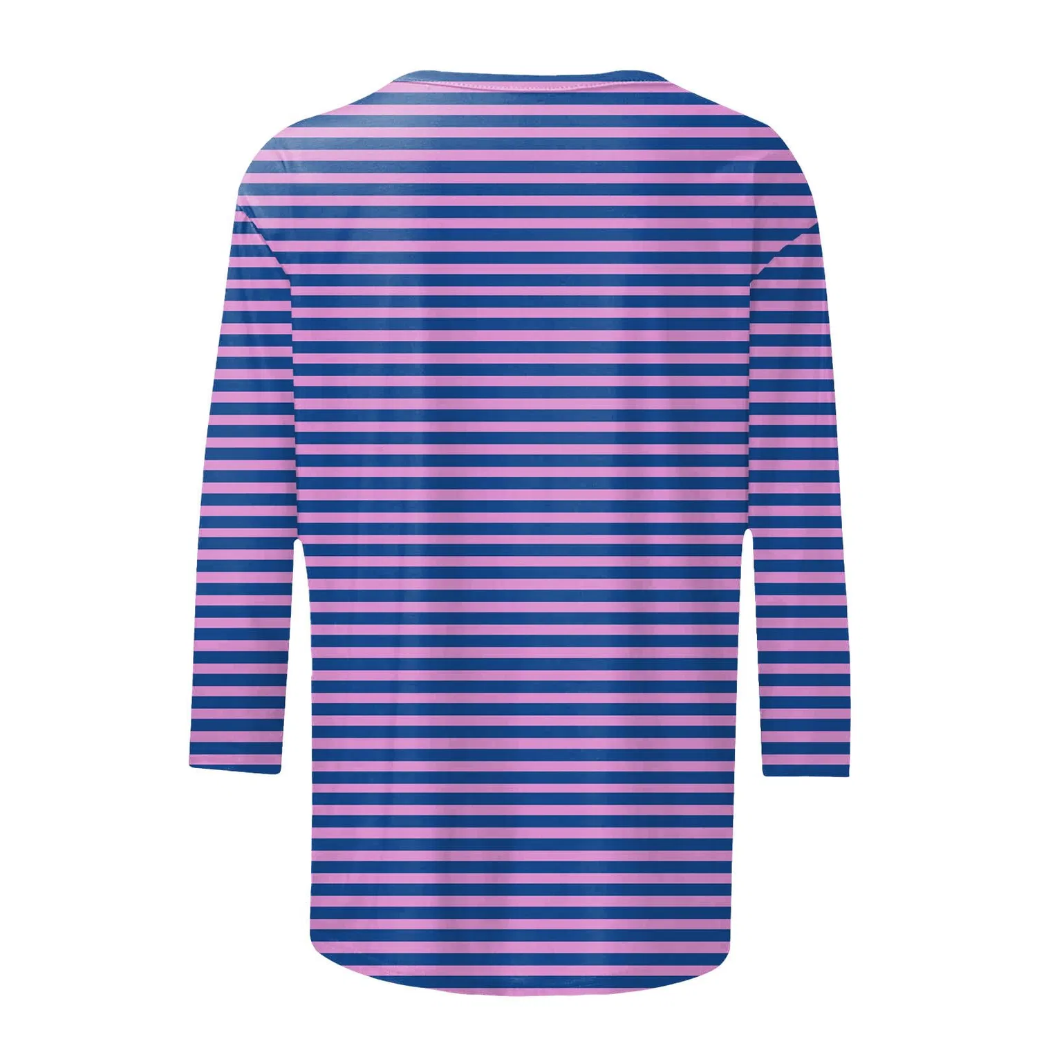 Женская футболка с V-образным вырезом Colorful Gradient Geometric Print, бренд, Violet-5 — фото 4