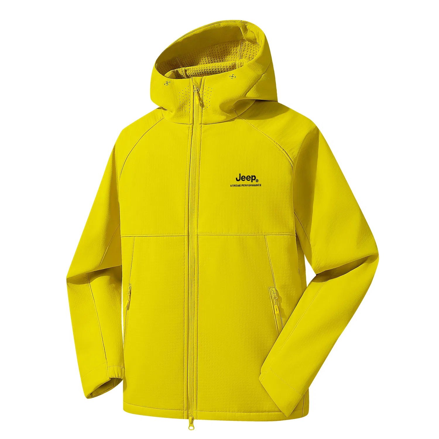 Детская куртка с капюшоном прямого кроя Jeep, Fluorescent Green