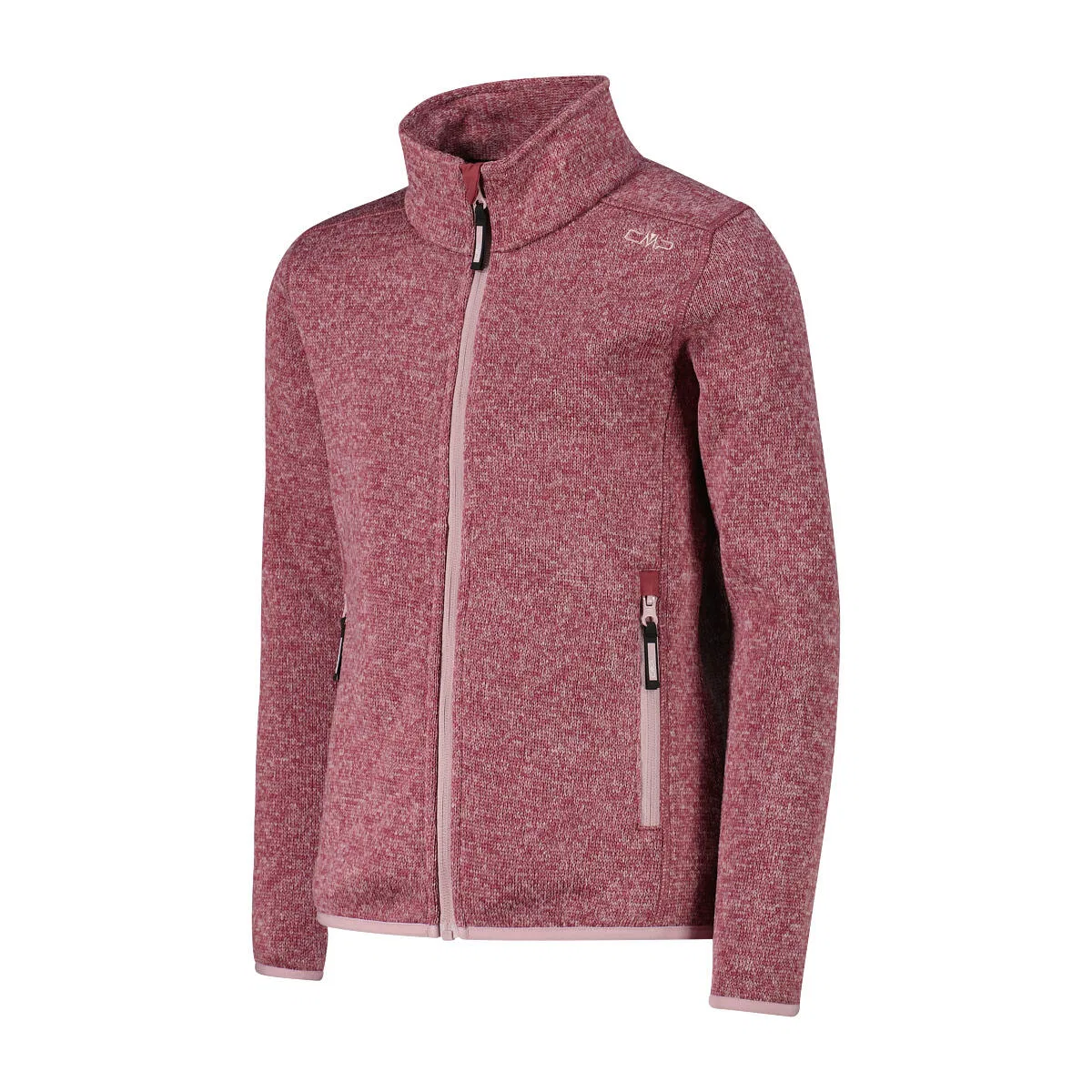 Детская флисовая куртка для девочек Knit-Tech Cmp, Цвет Rot Rosa Orange — фото 2