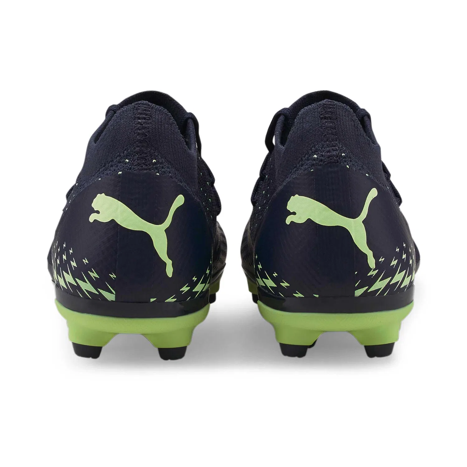 Детские футбольные бутсы для мальчиков с принтом Future 3.4 Fg/Ag PUMA, Green Parisian Night Fizzy Light Pistachio Blue Yellow — фото 4