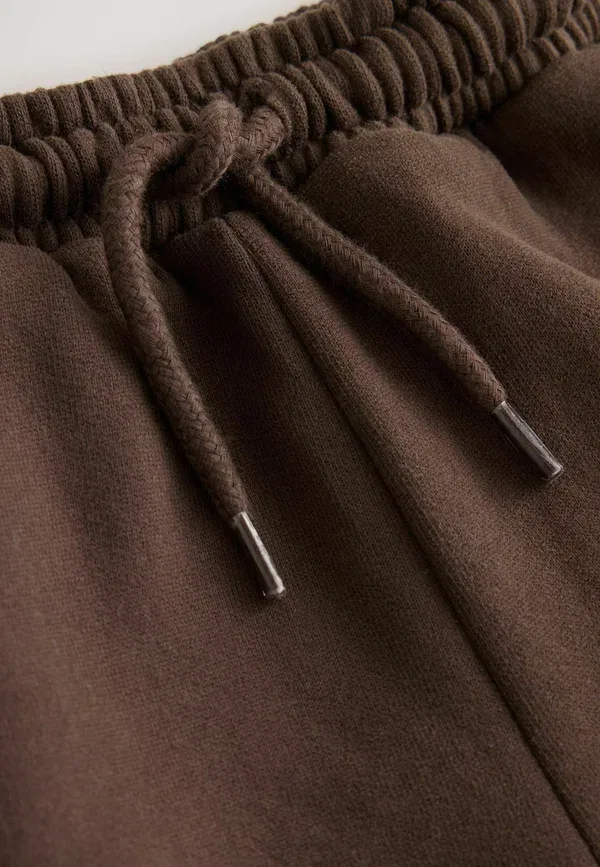 Брюки из хлопка с эластичным поясом Regular Fit Soft Touch Joggers Next, chocolate brown, коричневый/шоколадный — фото 2