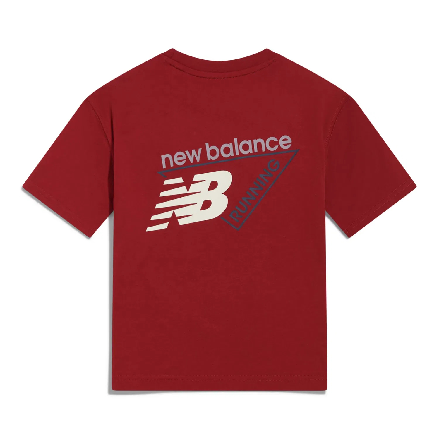 Детская футболка с принтом Classic Tri-Logo New Balance, Podium Red — фото 2