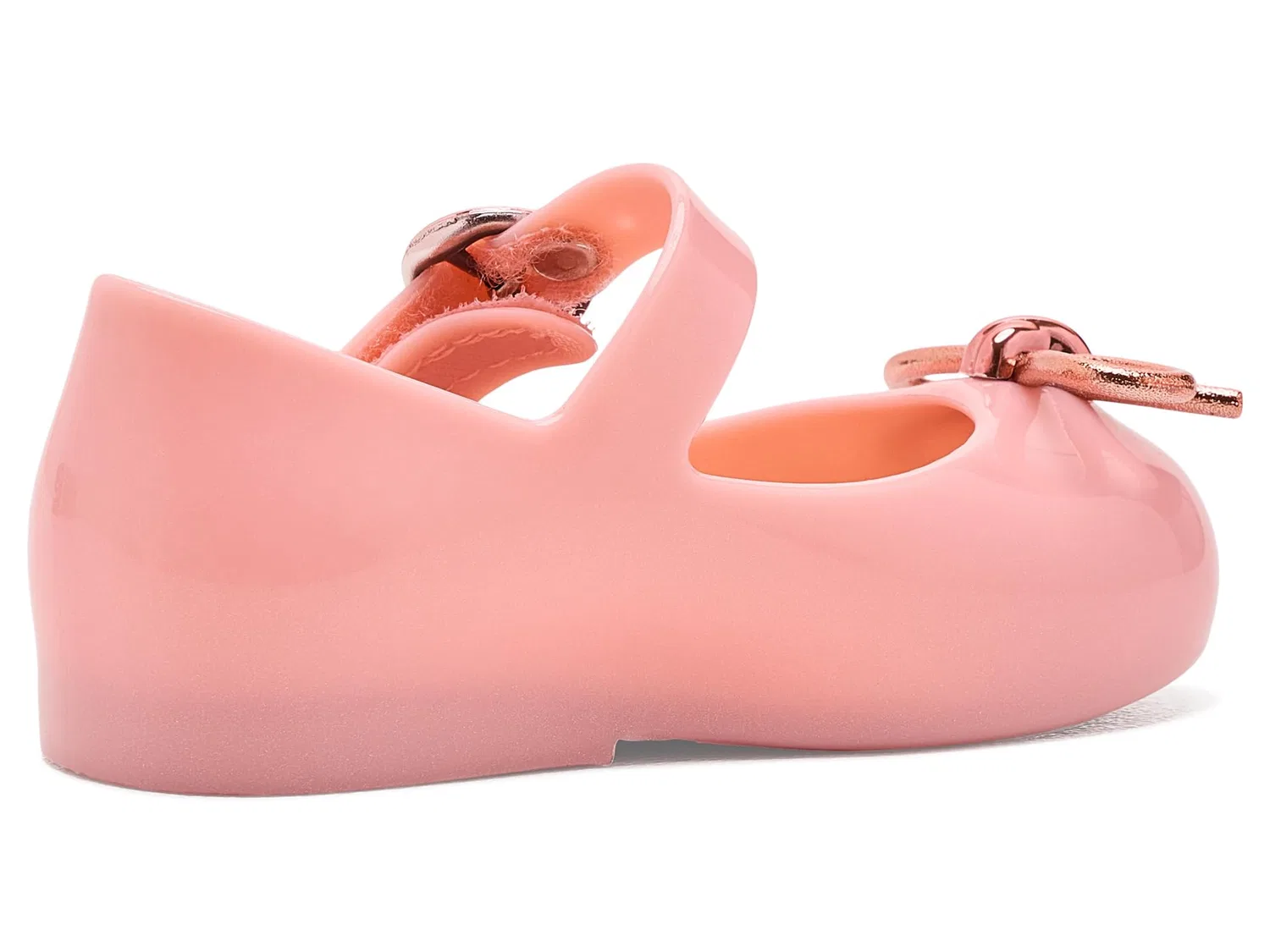 Балетки Sweet Love Chrome (для малышей и маленьких детей) Mini Melissa, Metallic Pink — фото 4