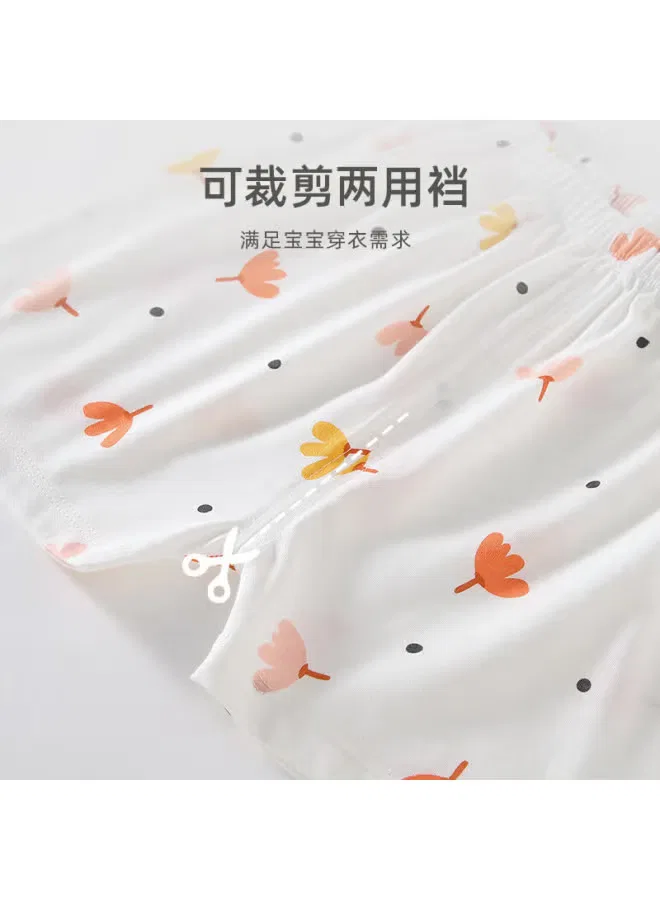 Комплект детский летний тонкий с коротким рукавом с принтом кленового листа Tiptoe Duck, принт кленовый лист — фото 2