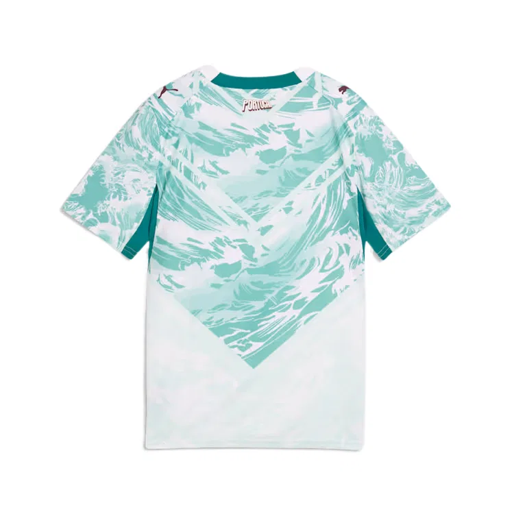 Детская спортивная футболка с круглым вырезом PUMA White Lagoon — фото 3
