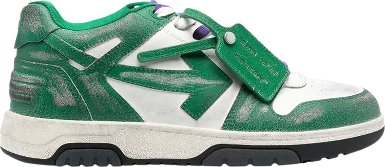 

Кроссовки Off-White Out of Office Vintage Leather White Green, белый
