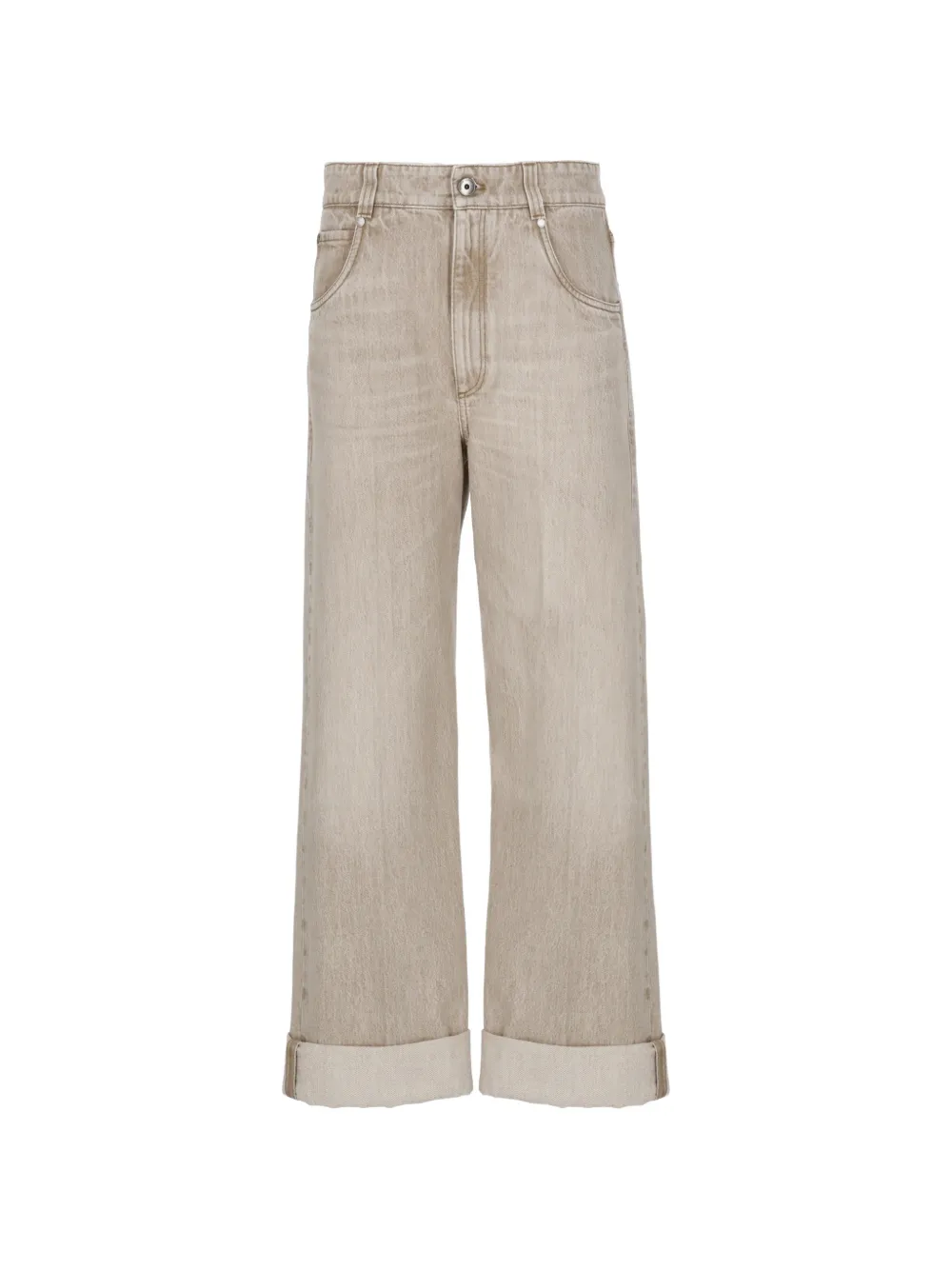 

Широкие джинсы Brunello Cucinelli, бежевый