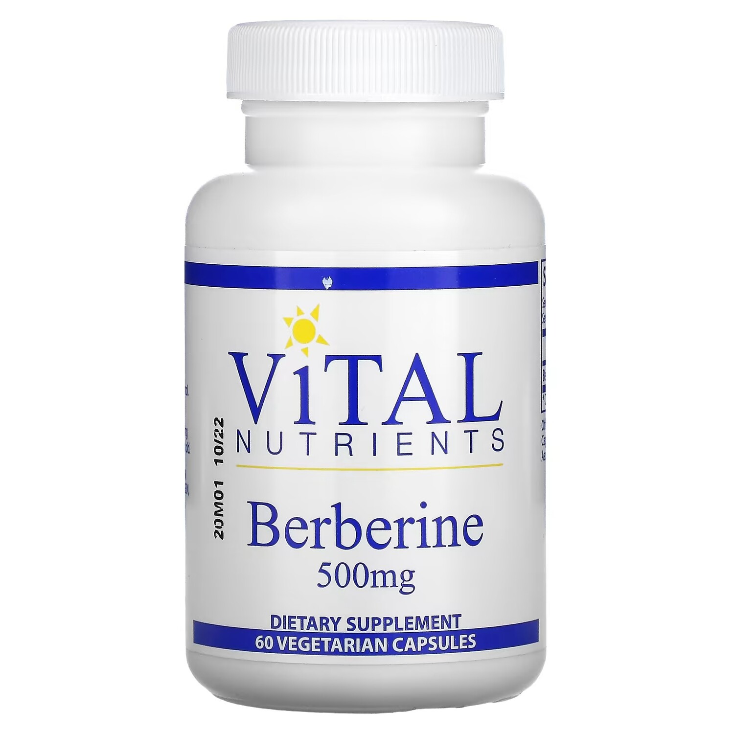 

Vital Nutrients Берберин 500 мг, 60 вегетарианских капсул