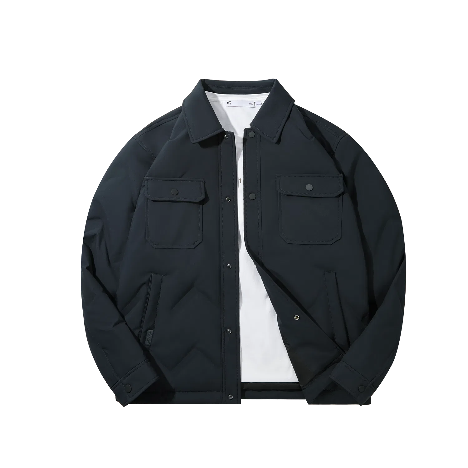 Детский пуховик с лацканами HLA, Navy Blue 3P