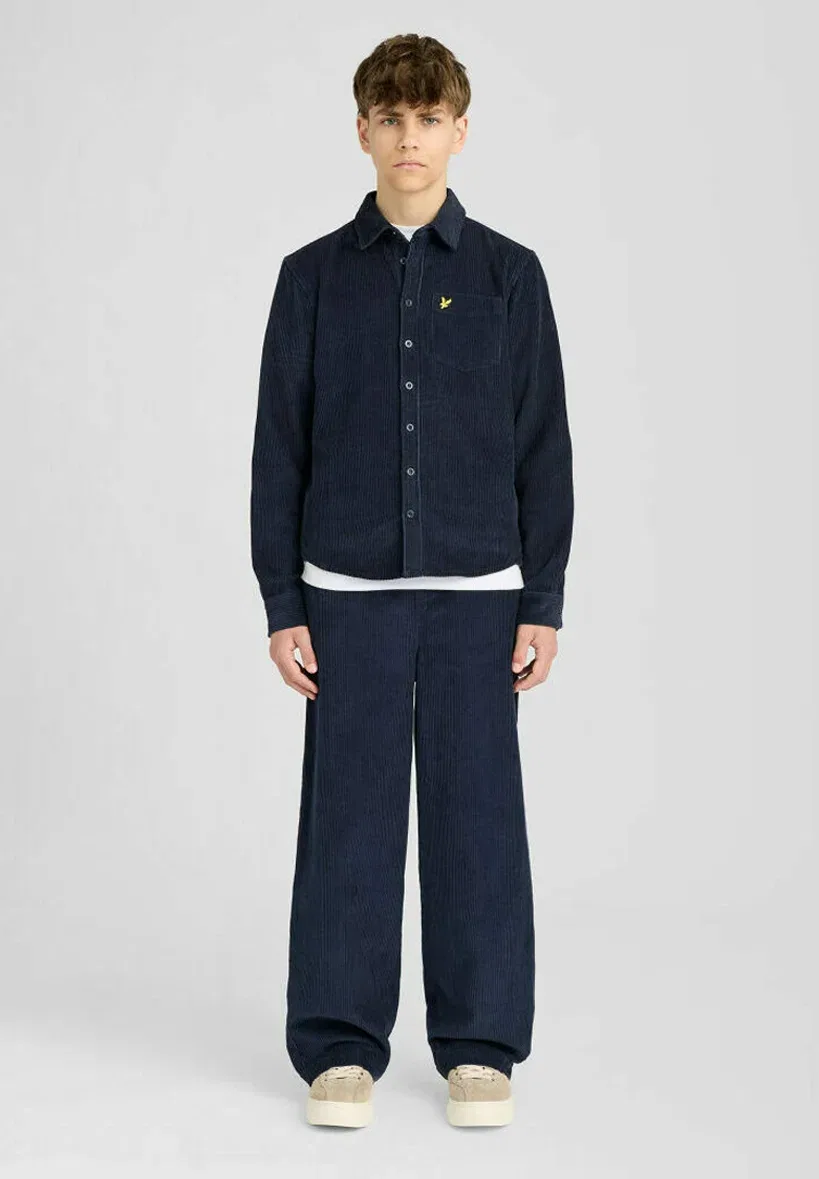 Брюки прямого кроя из вельвета - брюки Lyle & Scott, Z Dark Navy