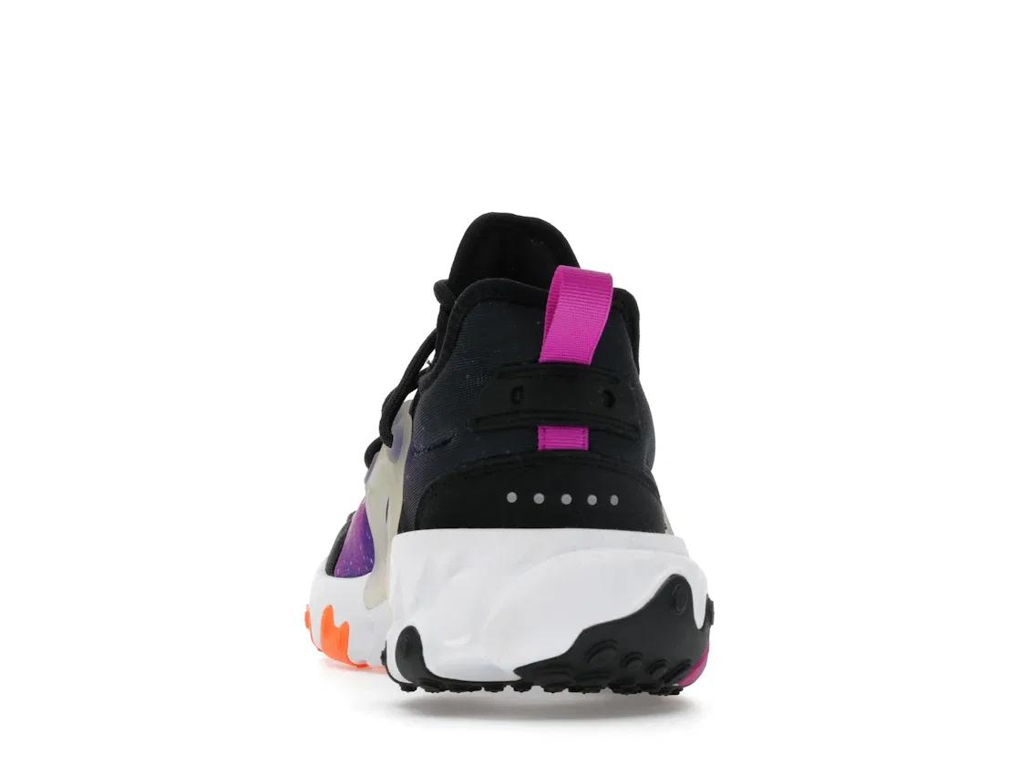 Детские кроссовки Lifestyle Nike React Presto Nike, Black/Court Purple-Blue Fury-Total Orange — фото 4
