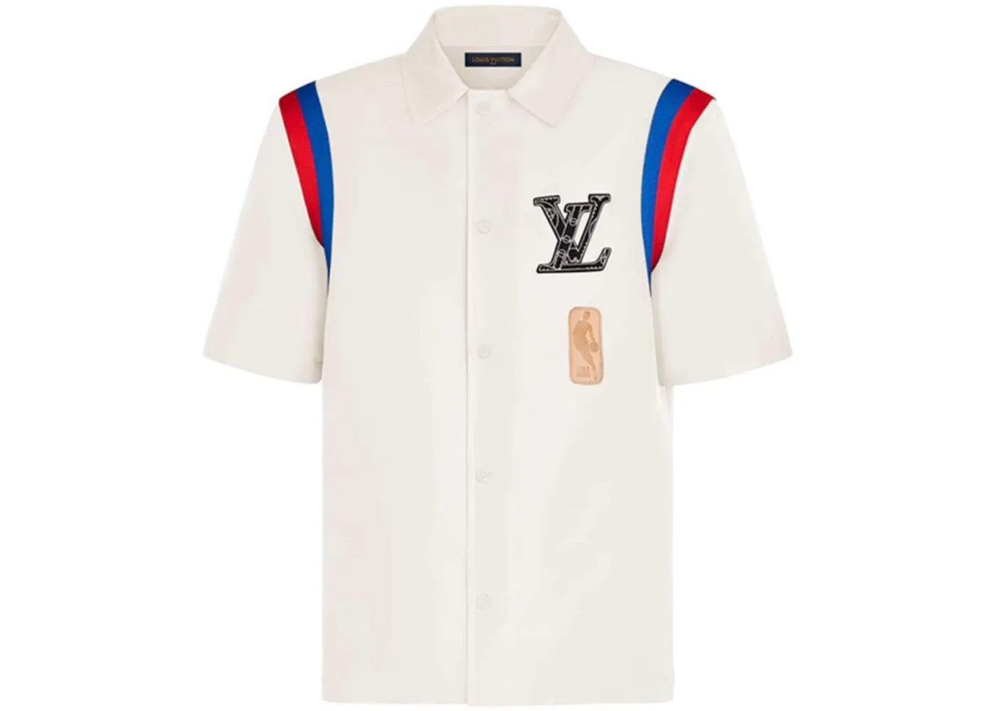 Мужская футболка с принтом Louis Vuitton x NBA, Beige
