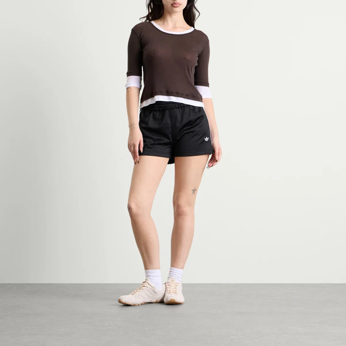 Шорты с защипами Firebird Adidas, Black — фото 4