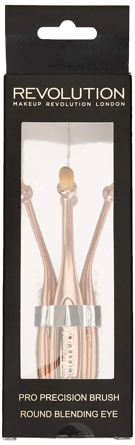 Кисть для макияжа Precision Brush Oval Flat Eye, Makeup Revolution, 1 шт, Золотой — фото 2