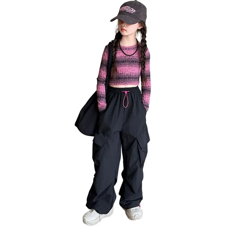 Детский комплект из топа и карго-брюк Multicolor Top+Cargo Pants MADALLO, Multicolor Top+Cargo Pants