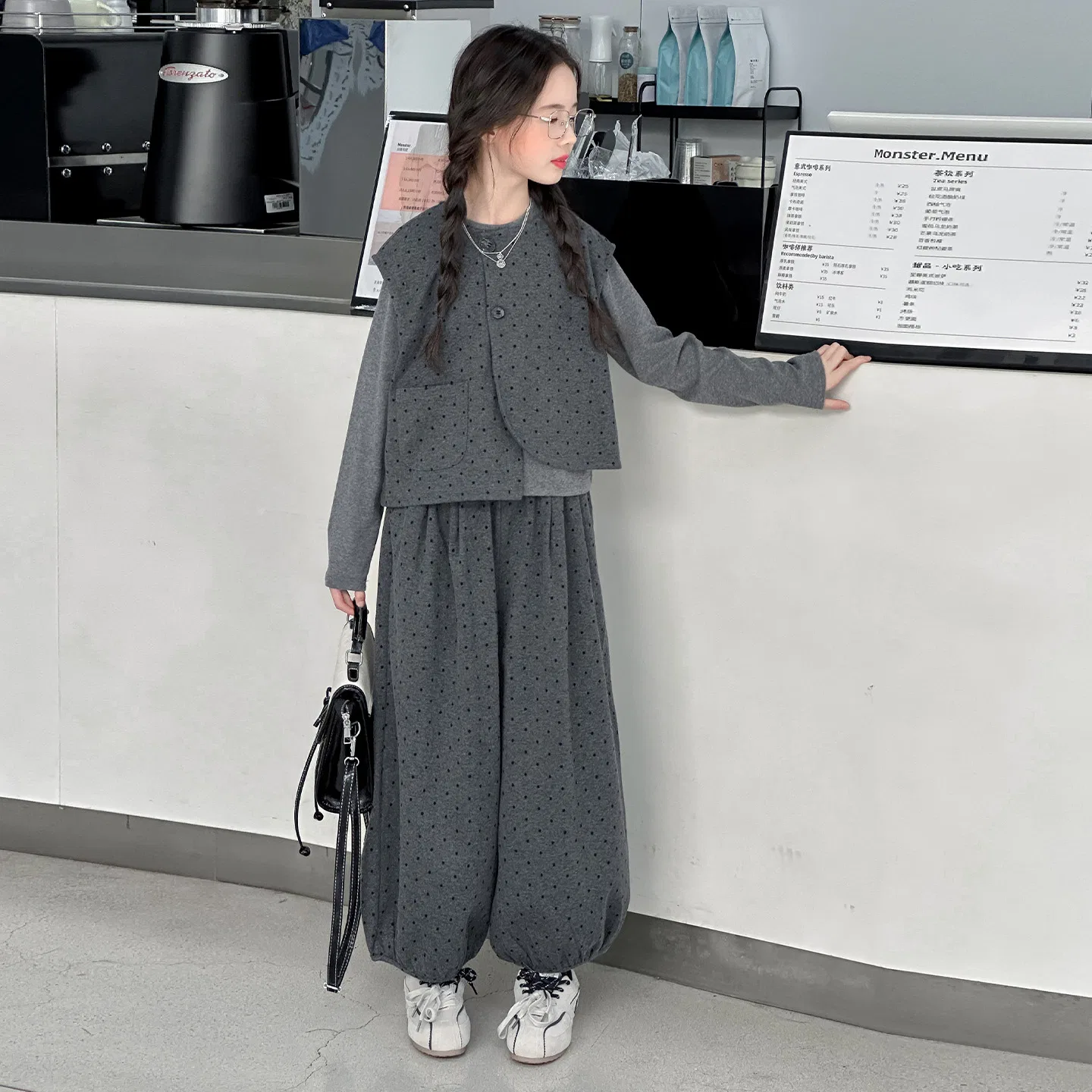 Детский комплект спортивной одежды с жилетом Lanza, Gray — фото 3